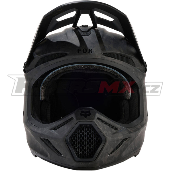 Mx Helma Fox V Rs Carbon Solid Helmet Matte Black