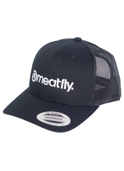 Kšiltovka Meatfly Logo Trucker B - Black