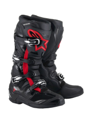 Mx Boty Alpinestars Tech 7 Boots Black/Red Fluo 25