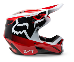 MX Helma FOX V1 Leed Helmet Flo Red 2023