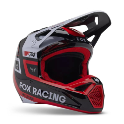 Mx Helma Fox V1 Race Spec Helmet Fluorescent Red