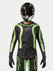 Mx Dres Alpinestars Fluid Lurv Jersey  Black/Yellow Fluo 2024