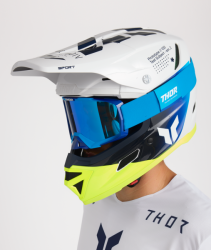 Mx Helma Thor Reflex Sport Strike Helmet Navy/Acid 25