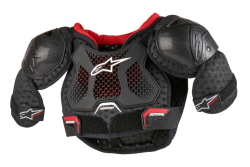 Dětský chránič hrudi Alpinestars Youth Bionic Action Kickstart Chest Guard Black/Red