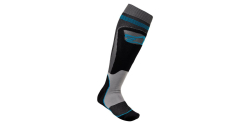 Mx Ponožky Alpinestars MX Plus 1 Socks Black/Cyan