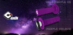 Mx Gripy Odi V2 Waffle Lock-On Grips Purple