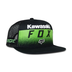 Pánská kšiltovka Fox X Kawasaki Snapback Hat Black