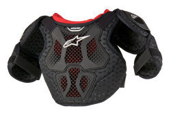 Dětský chránič hrudi Alpinestars Youth Bionic Action Kickstart Chest Guard Black/Red