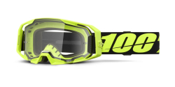 Mx Brýle 100% Armatic Goggles Neon Yellow Clear Lens