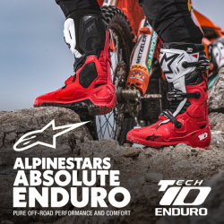 Enduro Boty Alpinestars Tech 10 Boots Bright Red/Black/White