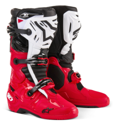 Enduro Boty Alpinestars Tech 10 Boots Bright Red/Black/White