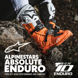 Enduro Boty Alpinestars Tech 10 Boots Orange Fluo/Black/White