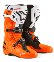 Enduro Boty Alpinestars Tech 10 Boots Orange Fluo/Black/White