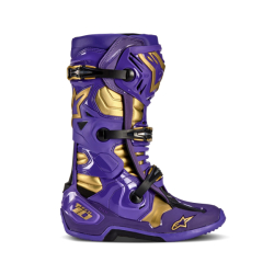 Mx Boty Alpinestars Tech 10 Champ LE Boots Ultraviolet/Gold/Black