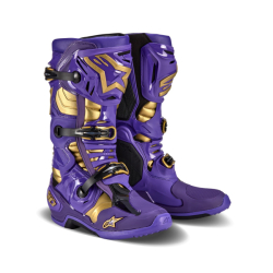 Mx Boty Alpinestars Tech 10 Champ LE Boots Ultraviolet/Gold/Black