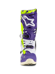 Mx Boty Alpinestars Tech 10 Dirt Studios® LE Boots White/Purple/Yellow Fluo