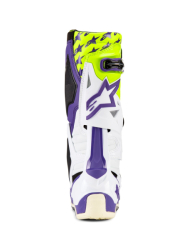 Mx Boty Alpinestars Tech 10 Dirt Studios® LE Boots White/Purple/Yellow Fluo