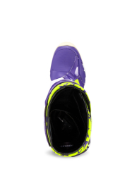 Mx Boty Alpinestars Tech 10 Dirt Studios® LE Boots White/Purple/Yellow Fluo