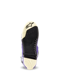 Mx Boty Alpinestars Tech 10 Dirt Studios® LE Boots White/Purple/Yellow Fluo