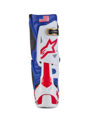 Mx Boty Alpinestars Tech 10 Union LE Boots Bright Red/Dark Blue/White