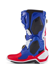 Mx Boty Alpinestars Tech 10 Union LE Boots Bright Red/Dark Blue/White