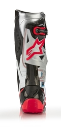 Mx Boty Alpinestars Tech 10 Vision Black / White / Silver / Red Fluo