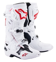 Mx Boty Alpinestars Tech 10 Supervented White/Bright Red