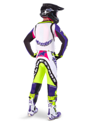 Mx Komplet Alpinestars Supertech SX Dirt Studios White/Purple/Yellow Fluo