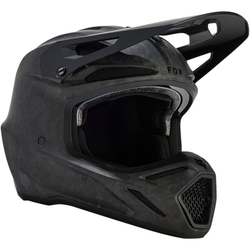 Mx Helma Fox V3 RS Carbon Solid Helmet Matte Black 2024