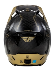 Mx Helma Fly Racing Formula S Carbon Legacy Helmet Black / Gold (2024)