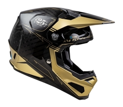 Mx Helma Fly Racing Formula S Carbon Legacy Helmet Black / Gold (2024)