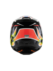 Dětská Mx Helma Alpinestars SM3 Youth Wurx Helmet ECE06/DOT Black/Yellow Fluo/Blue Red Glossy