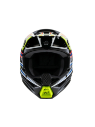 Dětská Mx Helma Alpinestars SM3 Youth Wurx Helmet ECE06/DOT Black/Yellow Fluo/Blue Red Glossy