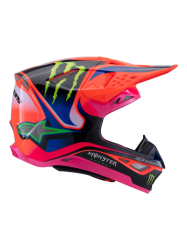 Mx Helma Alpinestars Supertech M10 Deegan Monster Helmet Orange Fluo/Purple/Pink Fluo Glossy 2025