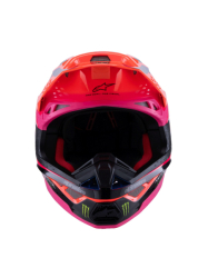 Mx Helma Alpinestars Supertech M10 Deegan Monster Helmet Orange Fluo/Purple/Pink Fluo Glossy 2025