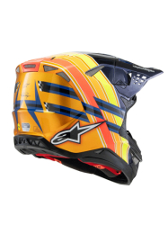 Mx Helma Alpinestars Supertech M10 TLD Edition Helmet Dark Blue/Orange/Yellow Fluo/Red Glossy 2025