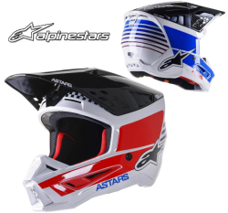 Mx Helma Alpinestars S-M5 Speed White / Dark Blue / Red Glossy 2022